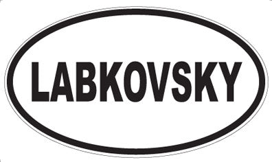 LABKOVSKY - Oval Magnet