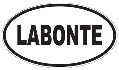 LABONTE - Oval Magnet
