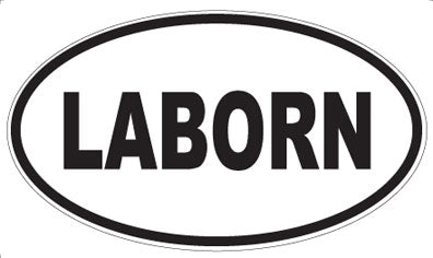 LABORN - Oval Sticker