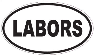 LABORS - Oval Sticker
