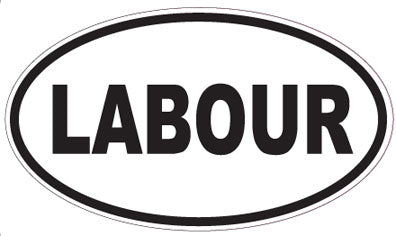 LABOUR - Oval Sticker