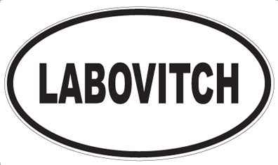 LABOVITCH - Oval Sticker