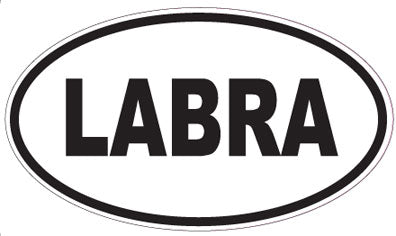 LABRA - Oval Sticker