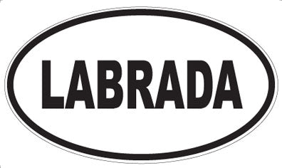 LABRADA - Oval Magnet