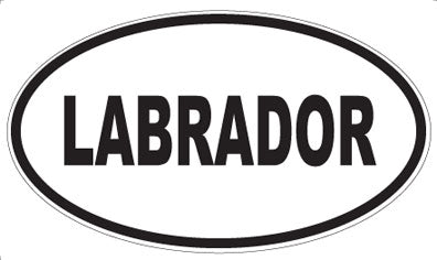 LABRADOR - Oval Magnet