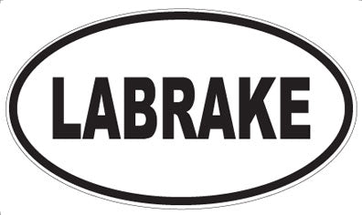 LABRAKE - Oval Magnet