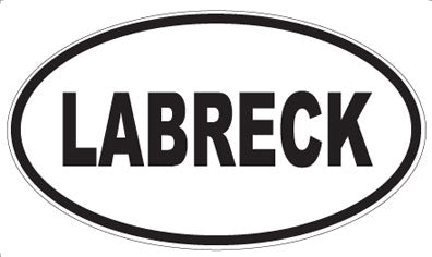 LABRECK - Oval Sticker