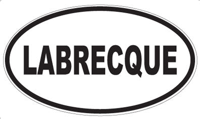 LABRECQUE - Oval Magnet