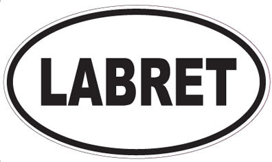 LABRET - Oval Sticker