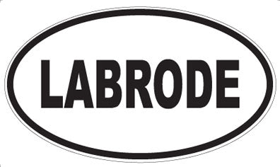 LABRODE - Oval Sticker