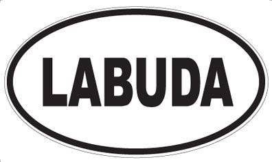 LABUDA - Oval Sticker