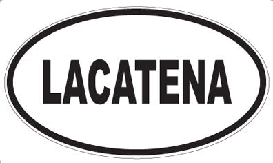 LACATENA - Oval Sticker