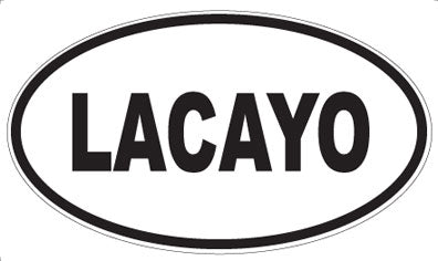 LACAYO - Oval Magnet