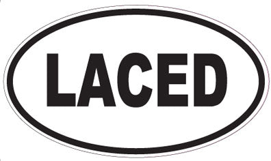 LACED - Oval Sticker