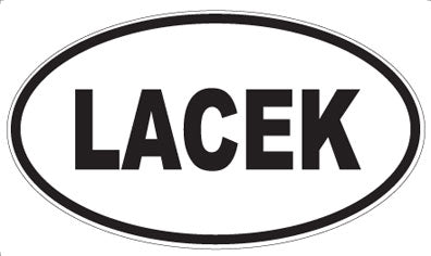 LACEK - Oval Sticker