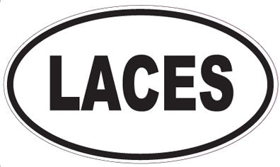 LACES - Oval Sticker