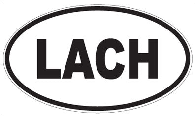 LACH - Oval Sticker