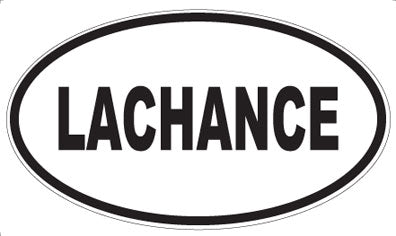 LACHANCE - Oval Magnet