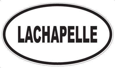 LACHAPELLE - Oval Magnet
