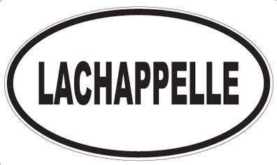 LACHAPPELLE - Oval Sticker