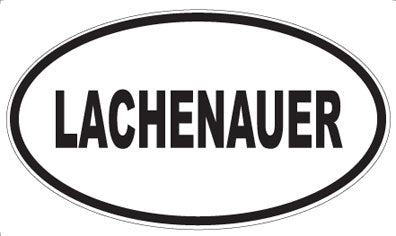 LACHENAUER - Oval Sticker