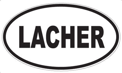 LACHER - Oval Magnet