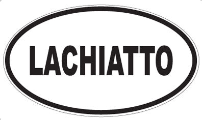 LACHIATTO - Oval Sticker
