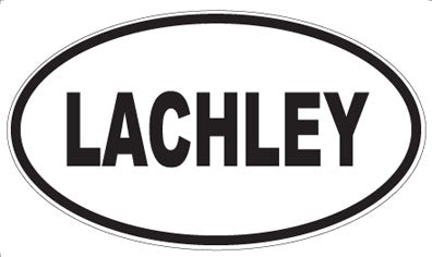 LACHLEY - Oval Magnet