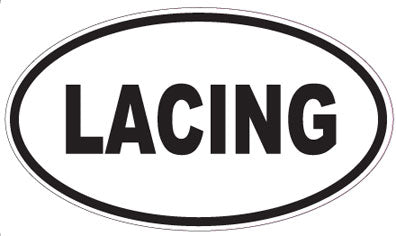 LACING - Oval Sticker