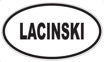 LACINSKI - Oval Magnet