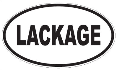 LACKAGE - Oval Magnet
