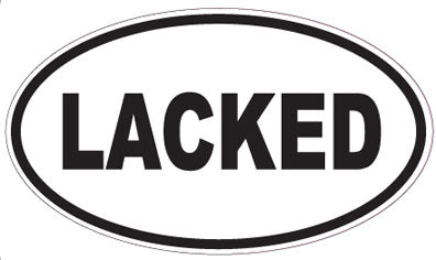 LACKED - Oval Sticker