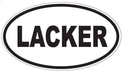 LACKER - Oval Sticker