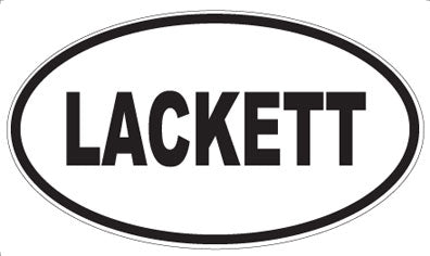 LACKETT - Oval Magnet