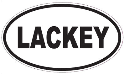 LACKEY - Oval Sticker