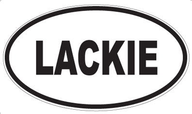 LACKIE - Oval Magnet