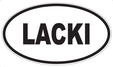 LACKI - Oval Magnet