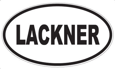 LACKNER - Oval Magnet