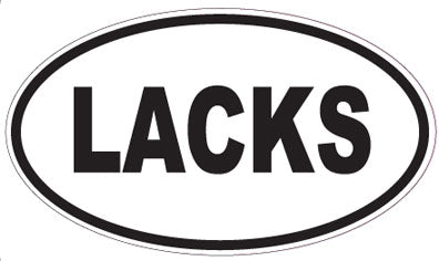 LACKS - Oval Magnet