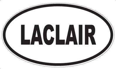 LACLAIR - Oval Sticker
