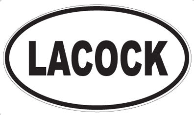 LACOCK - Oval Sticker