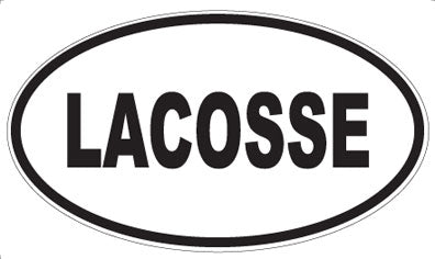 LACOSSE - Oval Magnet
