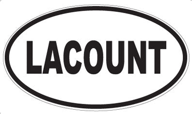 LACOUNT - Oval Sticker