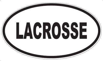 LACROSSE - Oval Magnet