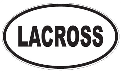 LACROSS - Oval Magnet