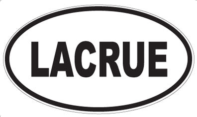 LACRUE - Oval Sticker