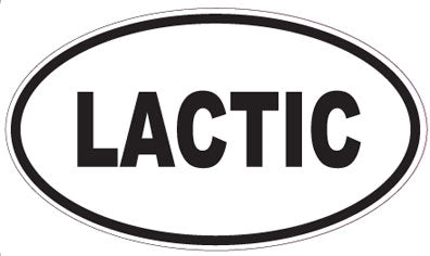 LACTIC - Oval Sticker