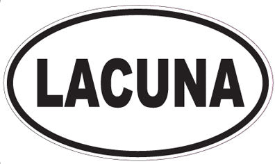 LACUNA - Oval Sticker