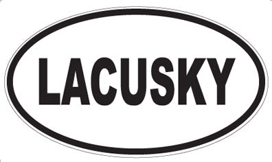 LACUSKY - Oval Sticker