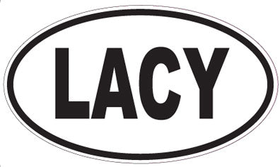 LACY - Oval Sticker